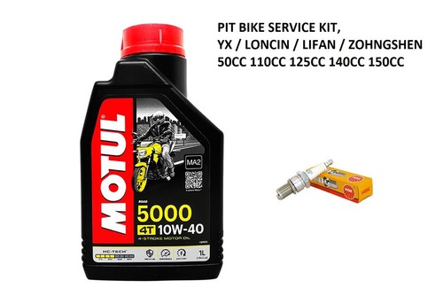 Pit bike oil service ngk - bike,